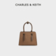 30782733 CHARLES&KEITH25冬新品 CK2 1复古绒面手提兔耳托特包