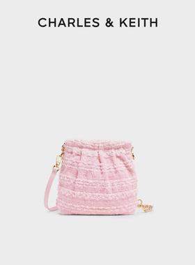 CHARLES&KEITH春夏穿搭CK2-60782390-A蝴蝶结迷你流浪包双肩包女