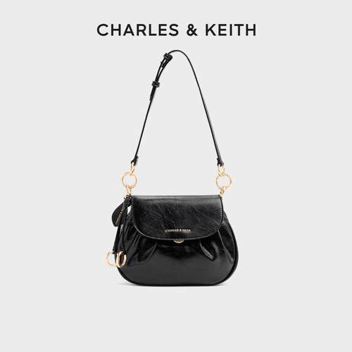 CHARLES&KEITH翻盖手提小猪包