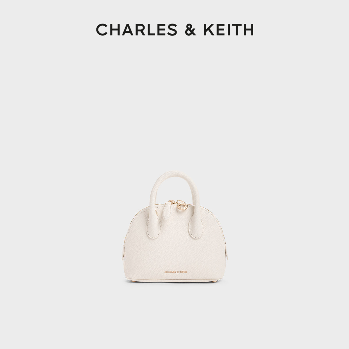 CHARLES&KEITH26夏新品CK2-30701650简约休闲托特包贝壳包斜挎包