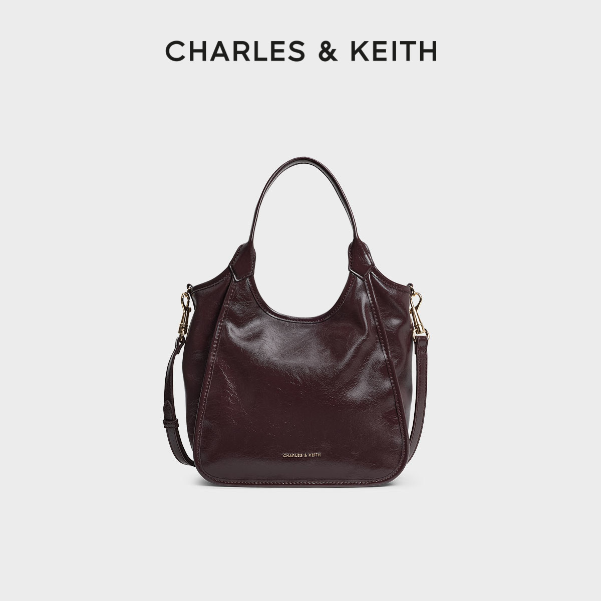 [新年礼物]CHARLES&KEITH秋冬CK2-30782659简约手提托特菜篮子包