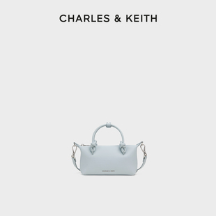 CHARLES&KEITH25秋季 30271635繩結(jié)手提斜挎小方包餃子包 CK2 新品