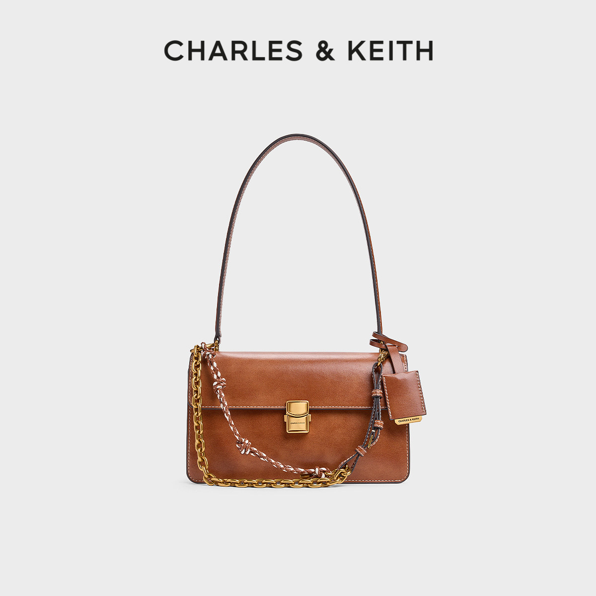CHARLES&KEITH26春新品CK2-20701632气质通勤绳结链条单肩腋下包,箱包皮具/热销女包/男包,腋下包,淘宝优惠券,粉丝福利购,淘宝优惠卷
