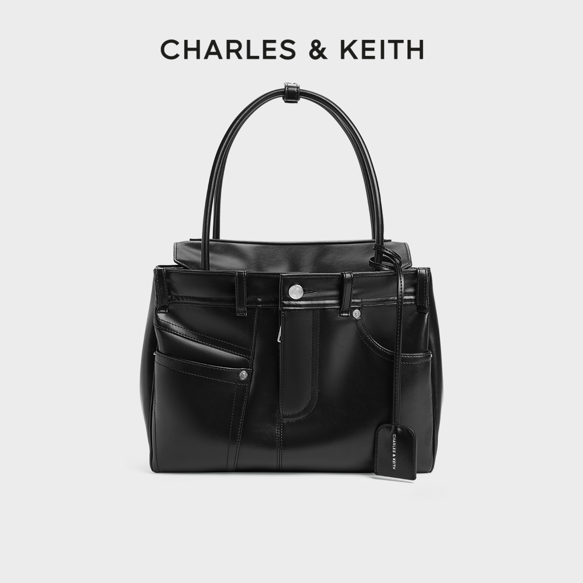 CHARLES&KEITH解构设计托特包