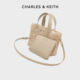 30782725 CHARLES&KEITH25冬新品 CK2 2简约子母托特包斜挎毛绒包