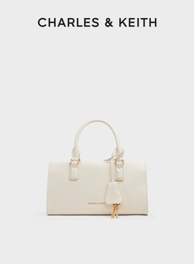 CHARLES&KEITH秋冬女包CK2-30271481简约挂饰手提kerry斜挎包女