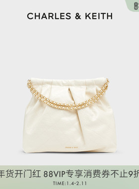 [包店专享]CHARLES&KEITH托特包CK2-40671449大号链条单肩流浪包