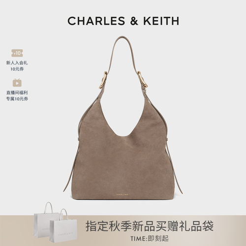 CHARLES&KEITH复古大容量托特包