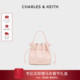 10271696抽绳简约手提水桶包 CK2 新年礼物 CHARLES&KEITH26春季