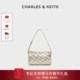 A菱格单肩手提小方包 20701600 新年礼物 CHARLES&KEITH25冬CK2