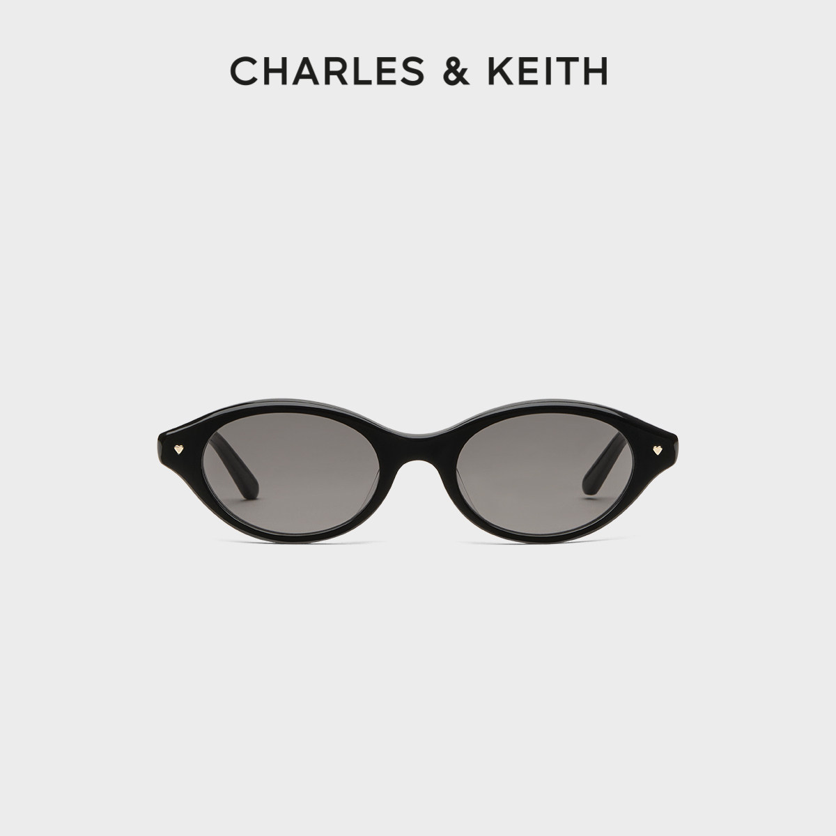 CHARLES&KEITH复古环保猫眼墨镜图片