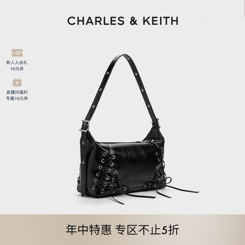 蝴蝶结绑带机车包CHARLESKEITH