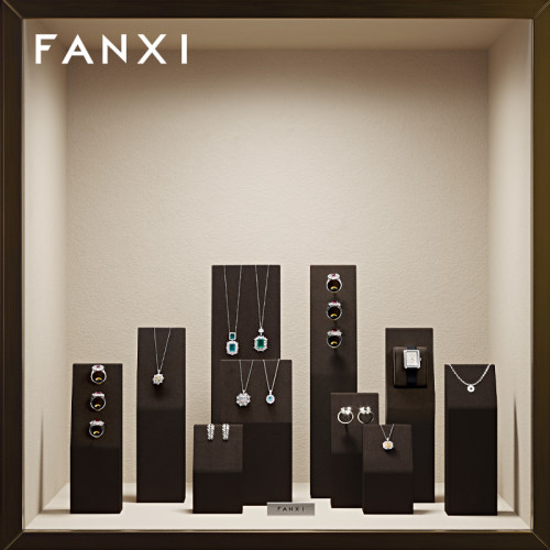 凡西珠宝展示道具高档超纤