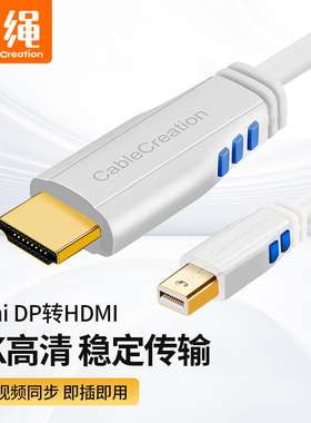 mini dp转hdmi线迷你dp雷电接口适用苹果电脑macbook笔记本连接线