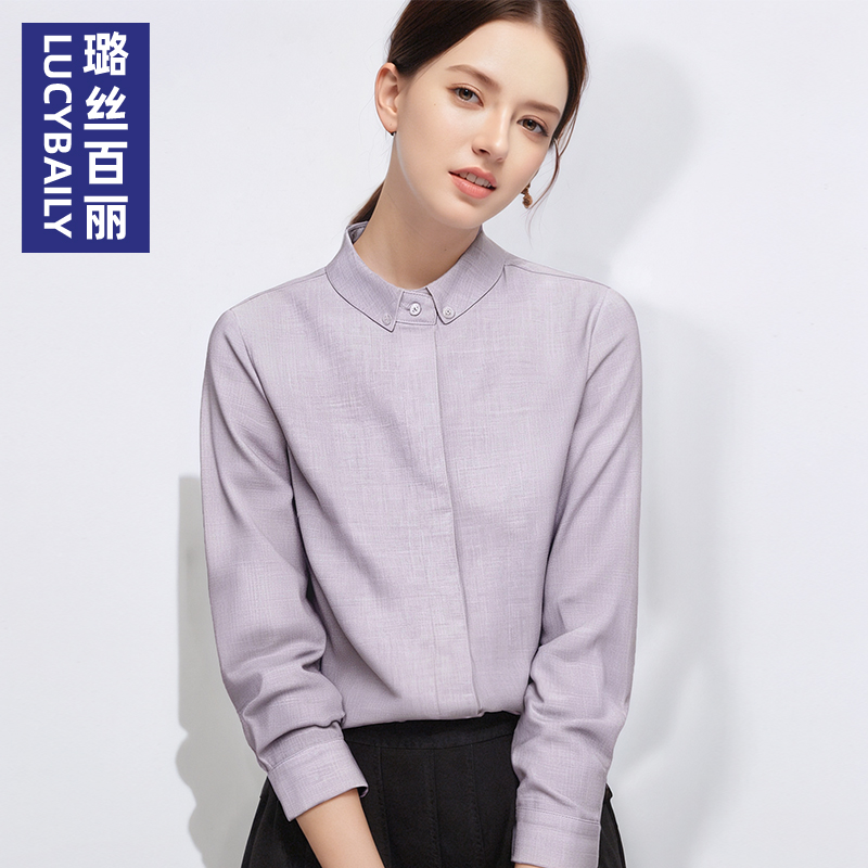 2025新款方领长袖衬衫