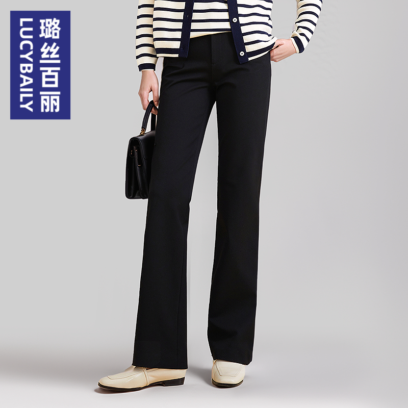 黑色西装裤女2025新款高腰显瘦垂感直筒裤休闲裤长裤职业通勤西裤