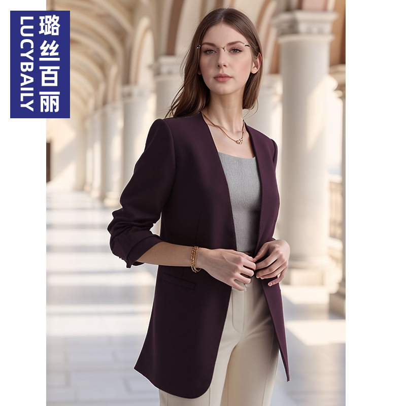春秋西装外套女长袖2025新款