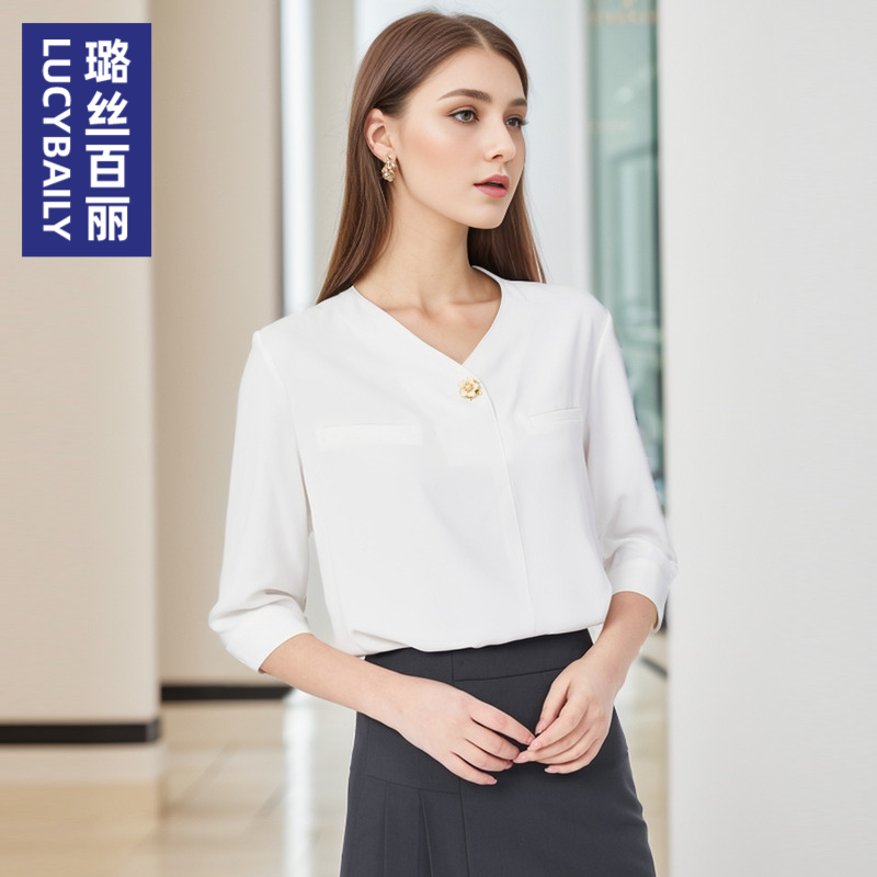 雪纺衬衫Lucybaily/璐丝百丽