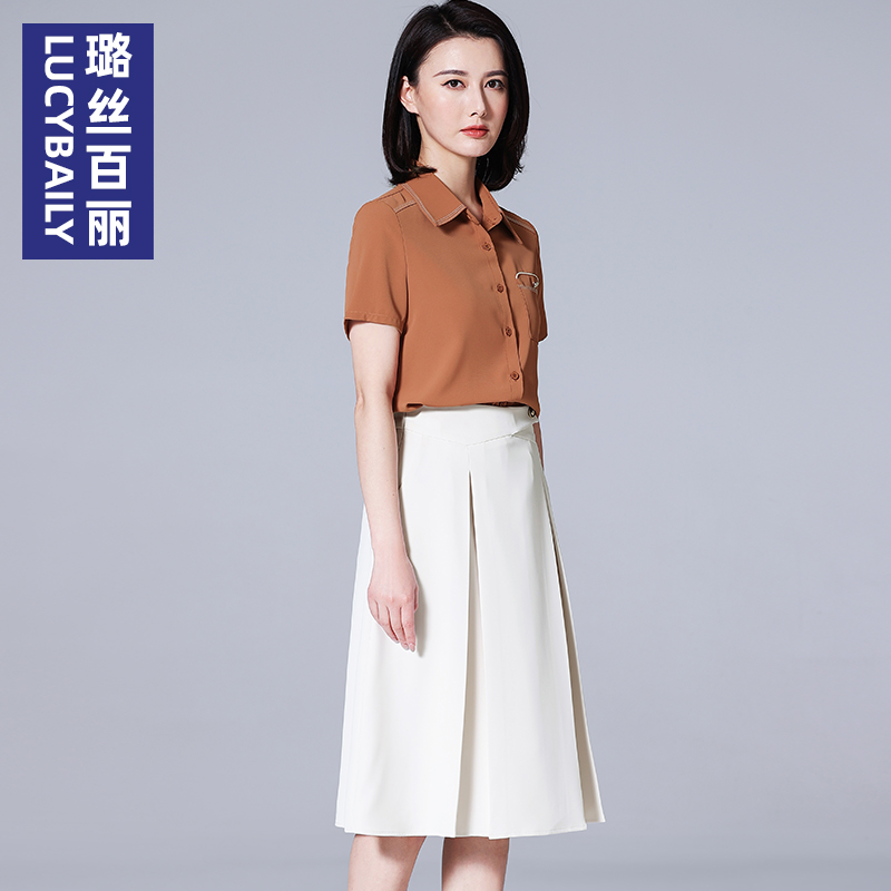 夏季短袖女裙套装女半裙两件套