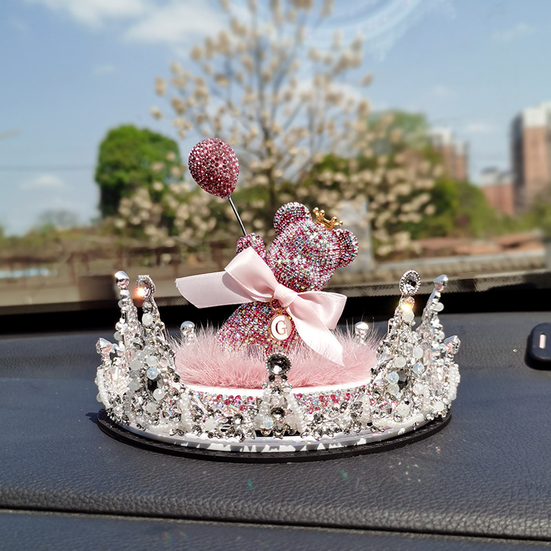 汽车用品网红暴力熊镶钻可爱装饰车饰车内饰品中控台摆件车载香水,汽车用品/电子/清洗/改装,摆件,淘宝优惠券,粉丝福利购,淘宝优惠卷