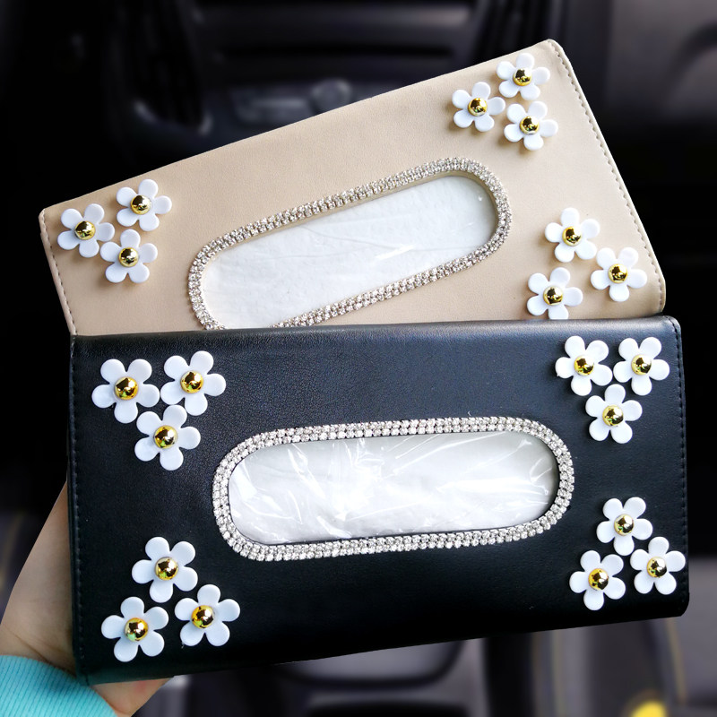 汽车用纸巾盒抽车内天窗遮阳板挂式抽纸盒餐巾纸抽盒钻车载用品女