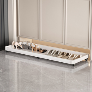 板鞋 换鞋 架 柜下方踢脚抽屉入户柜底部滑轮托盘玄关可移动抽拉式 鞋