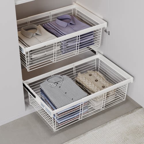 衣柜拉篮抽屉式可伸缩储物篮