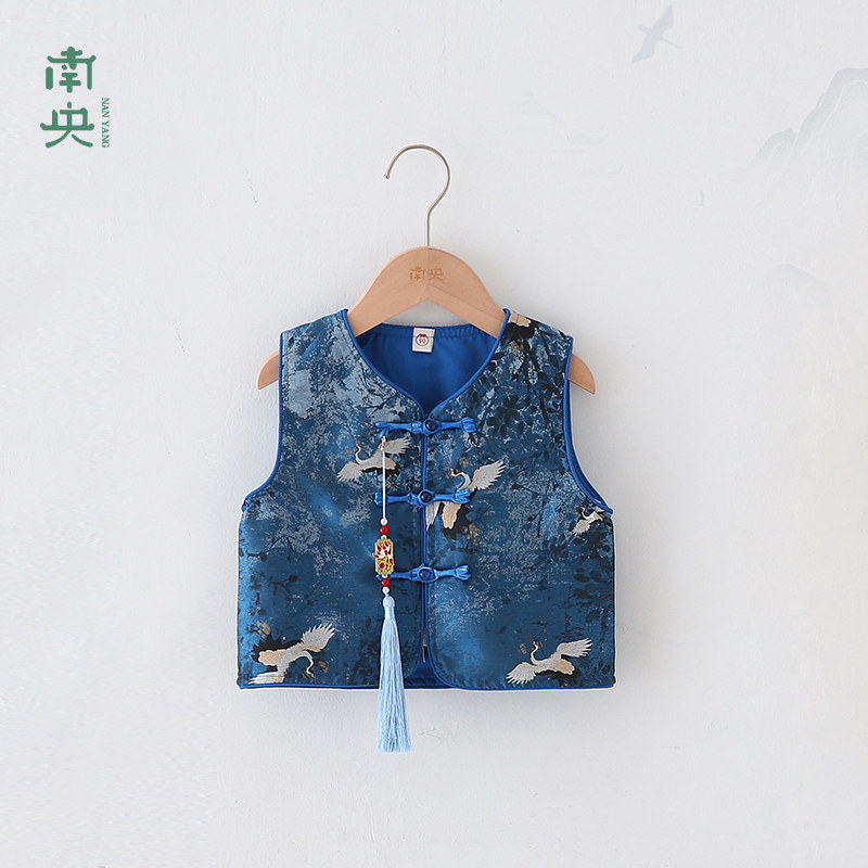 宝宝马甲新款汉服男童古装春秋季图片