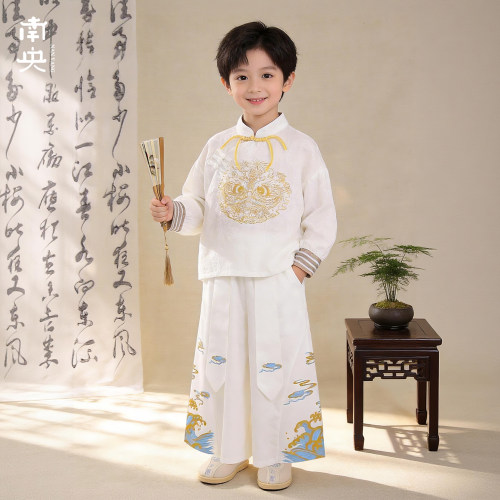 日常可穿汉服男童古装儿童唐装