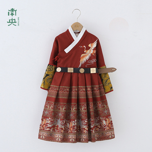 飞鱼服儿童古装明朝锦衣卫汉服男童长袍男孩武侠剑客中国风春秋季