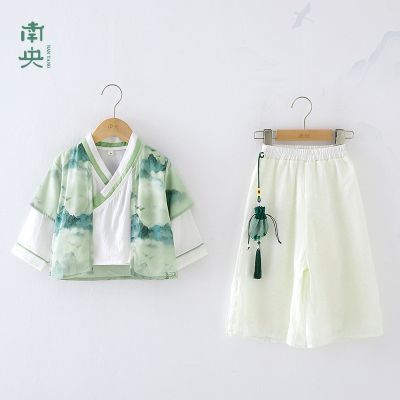 儿童古装汉服男童秋装长袖套装