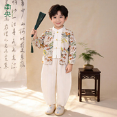 儿童唐装 2026新款 春秋季 套装 中国风宝宝国学演出服 男童汉服新中式