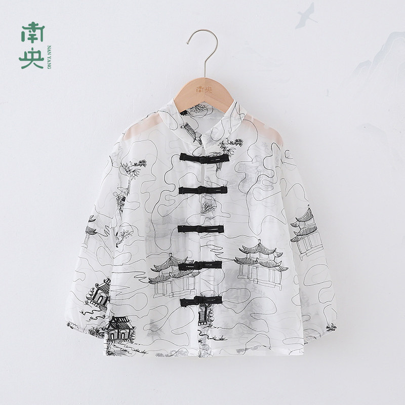 新中式汉服男童防晒衣夏季薄款图片