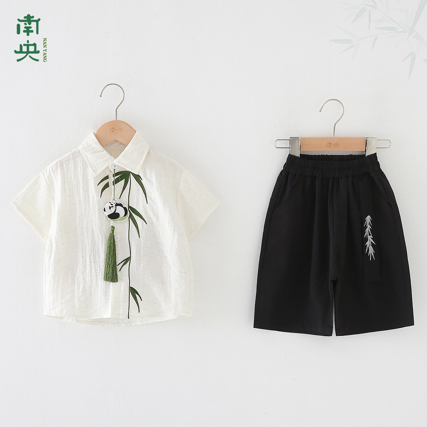 儿童新中式日常可穿汉服男童短袖图片