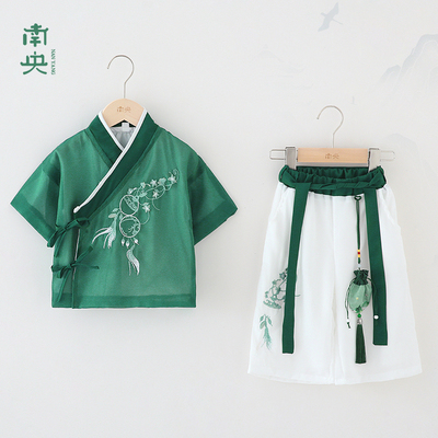 汉服男童夏季古装中国风唐装薄款
