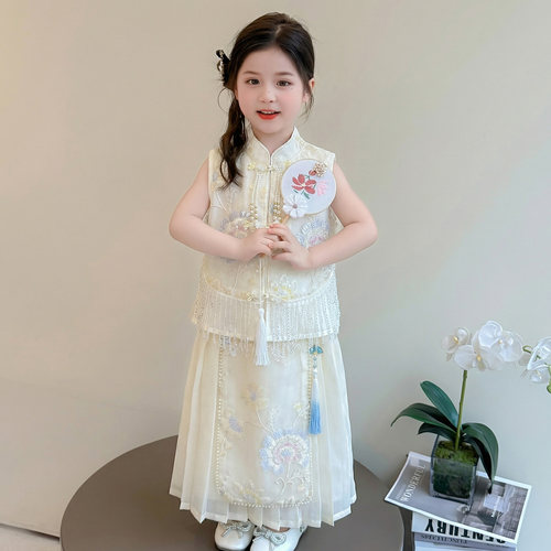 中国风马面裙女童古装汉服儿童