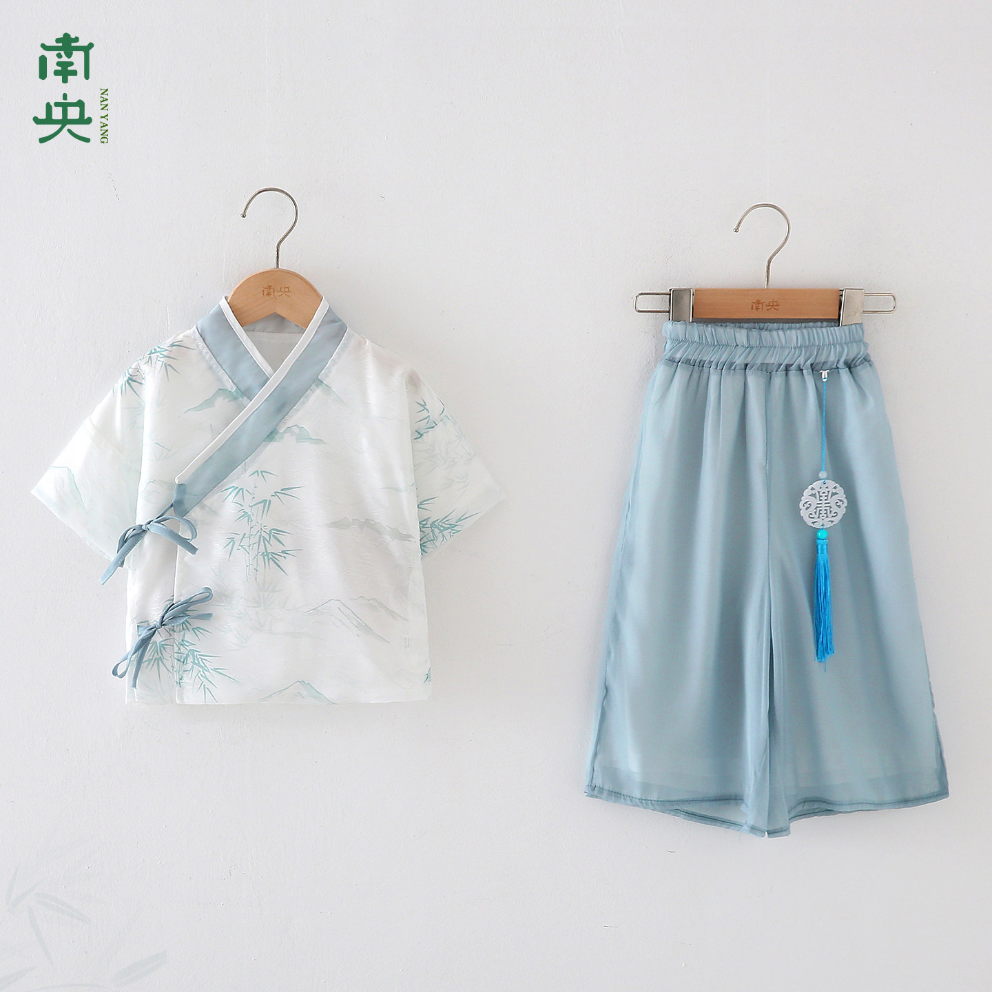 汉服男童古风套装夏季薄款儿童夏装短袖小男孩新中式宝宝唐装国风