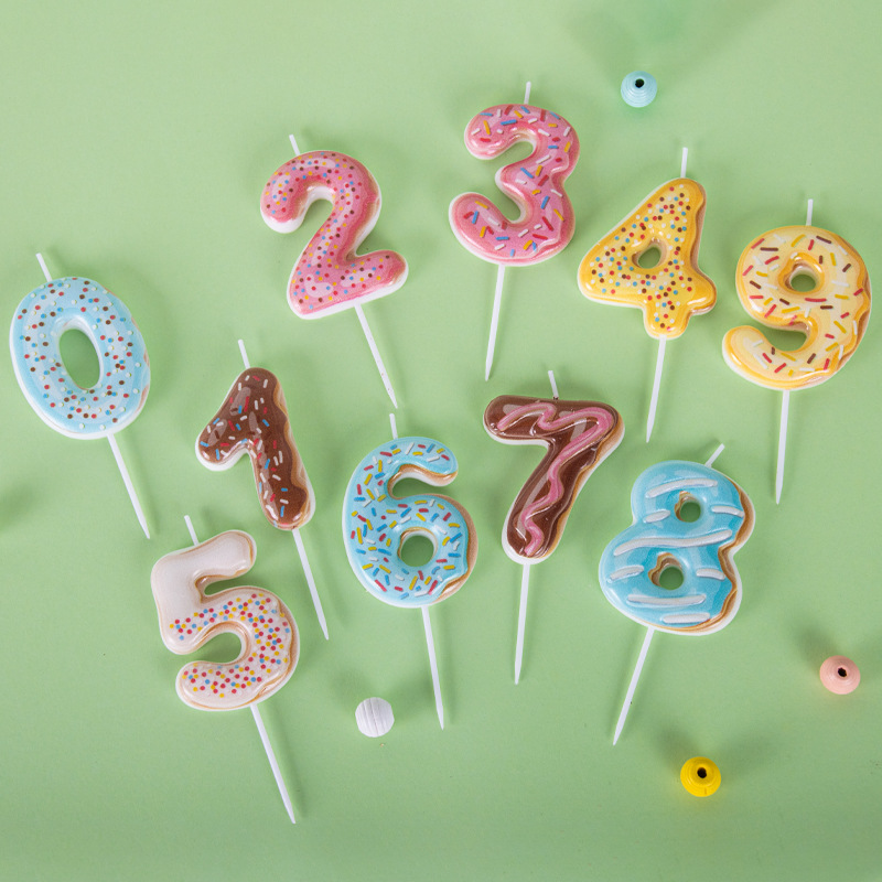 网红ins风冰淇淋数字数字