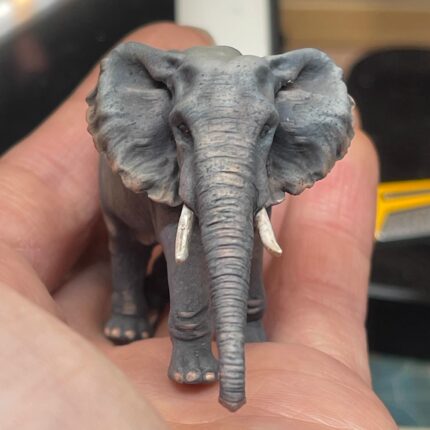 1/64大象模型动物园系列3D打印白模涂装上色成品代工手工定做
