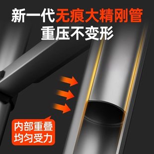 伸缩梯子不锈钢加厚工程折叠梯家用多功能升降人字梯其