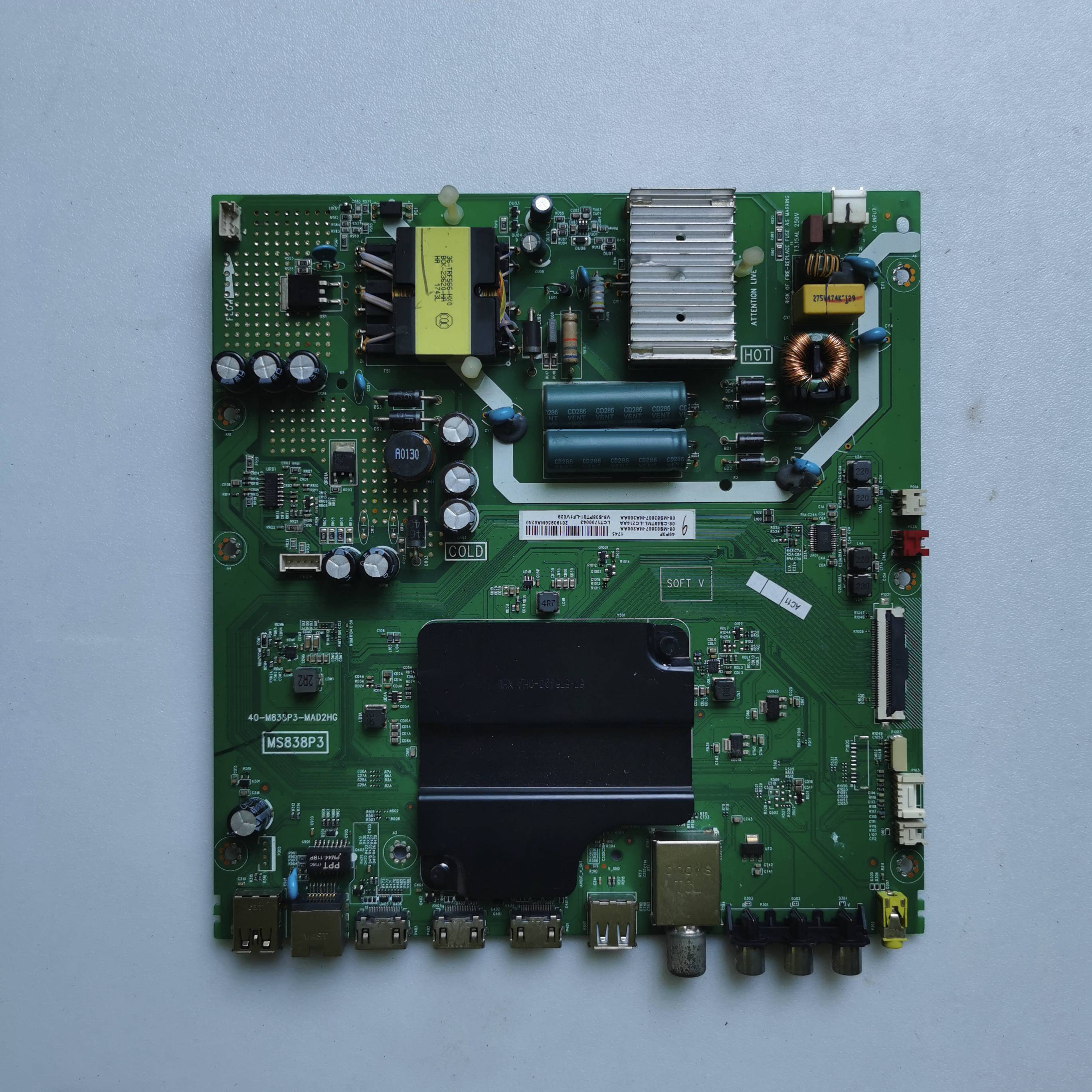 TCL主板40-M838P3-MAD2HG