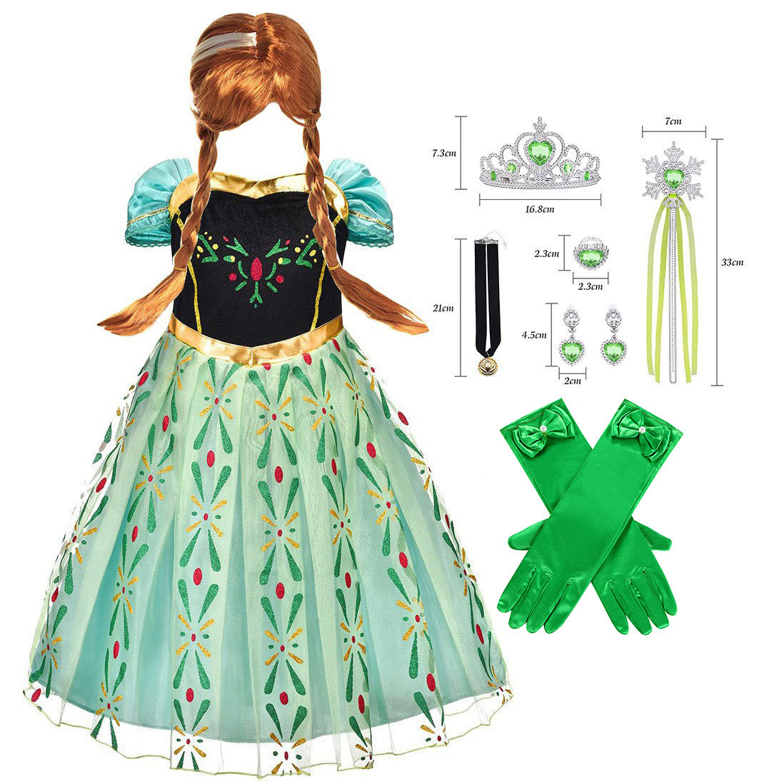 冰雪奇缘安娜爱莎欧美女童连衣裙爱沙冰雪奇缘艾莎公主裙安娜爱莎