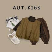 儿童休闲裤 时髦三件套潮韩版 痞帅男式 男童春秋毛衣马甲套装 小童装