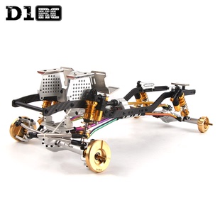 D1RC 攀爬车车架scx10 313/325土豪金车攀爬车 无损改装车架