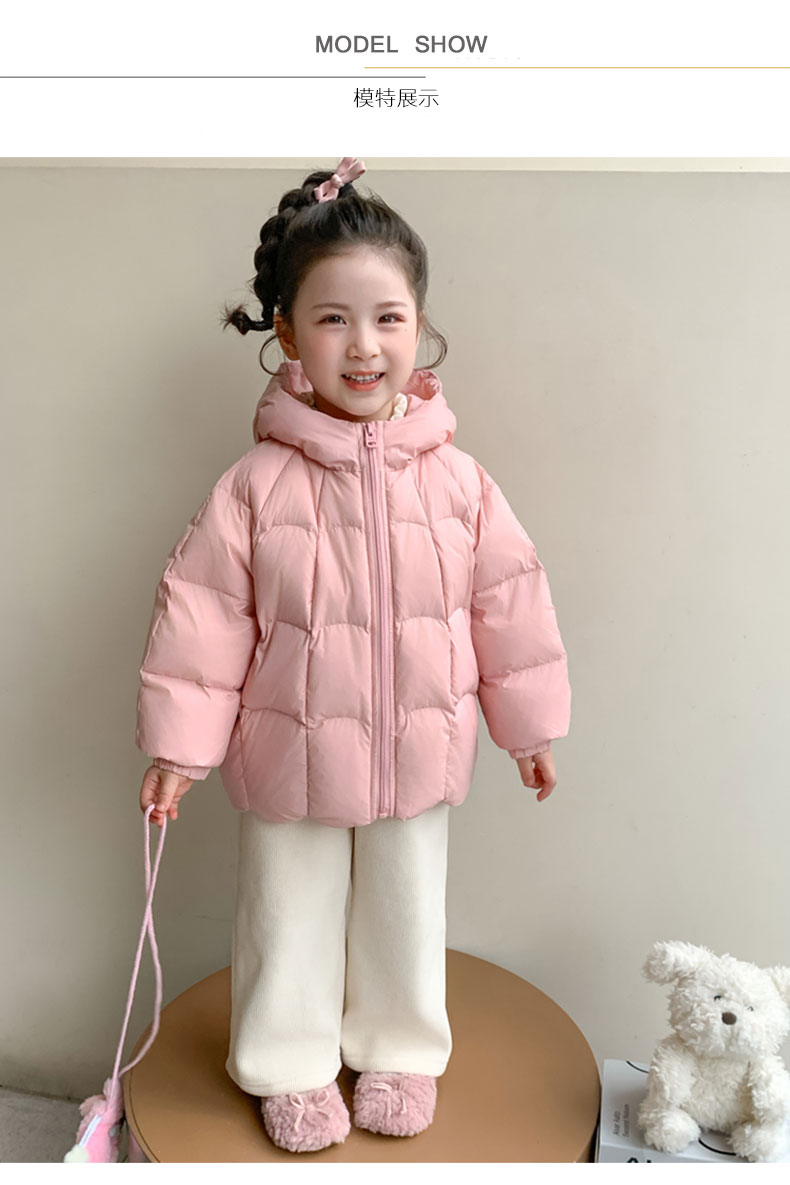 女童羽绒服冬季新款儿童中长款加厚白鸭绒外套女孩棉服保暖外套