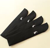 月亮扇黑色6寸刺绣扇套 21厘米扇子 折扇配件小扇子保护套扇袋装