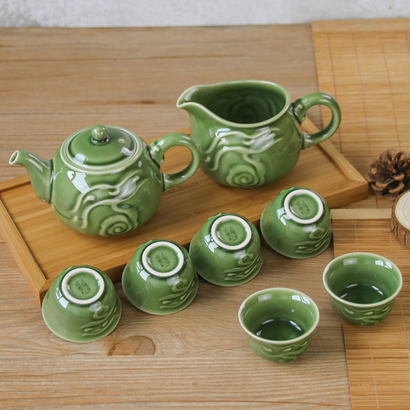 乾唐轩行云流水礼盒装整套茶具