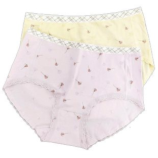 小护士内裤女士夏薄款纯棉透气三角裤头女生蕾丝性感大码短裤底裤