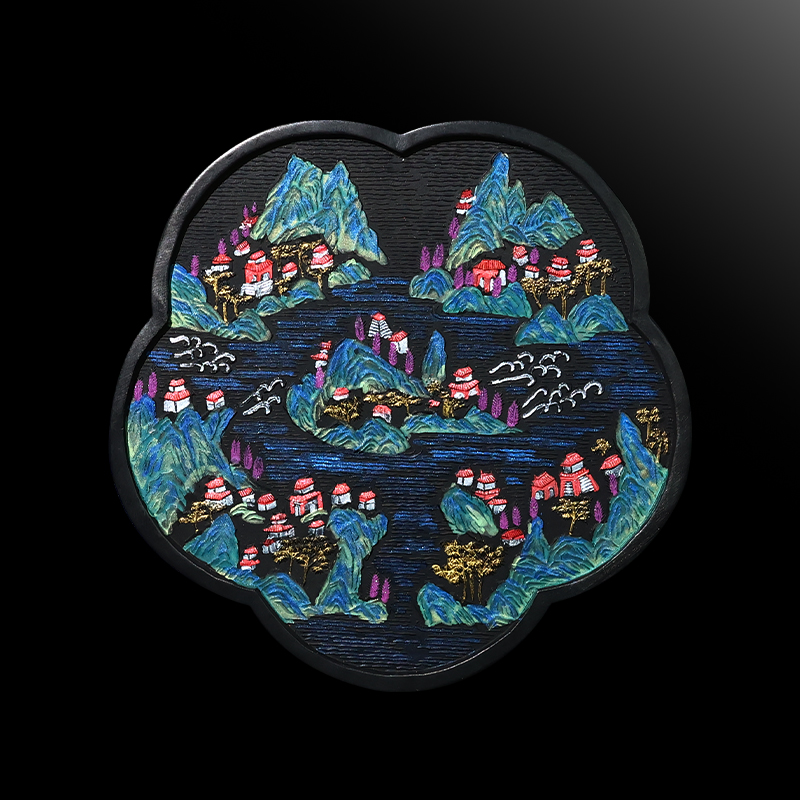 1985年康熙老墨條《山水清音》