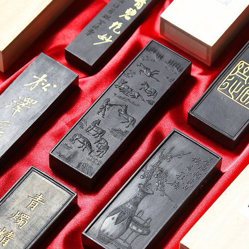 赋比兴徽墨汪爱军制松烟老墨条
